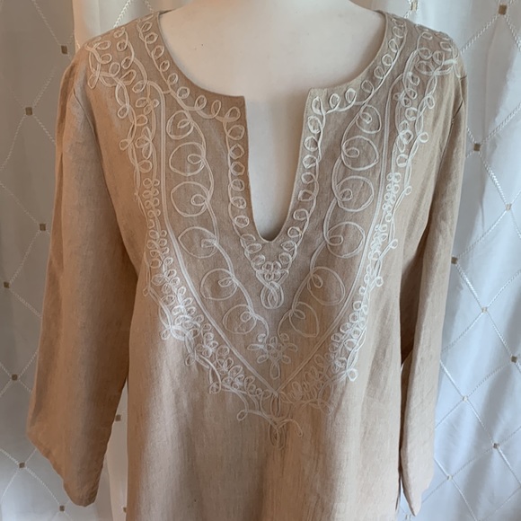Beautiful Michael Kors 100% linen tunic - Picture 2 of 8